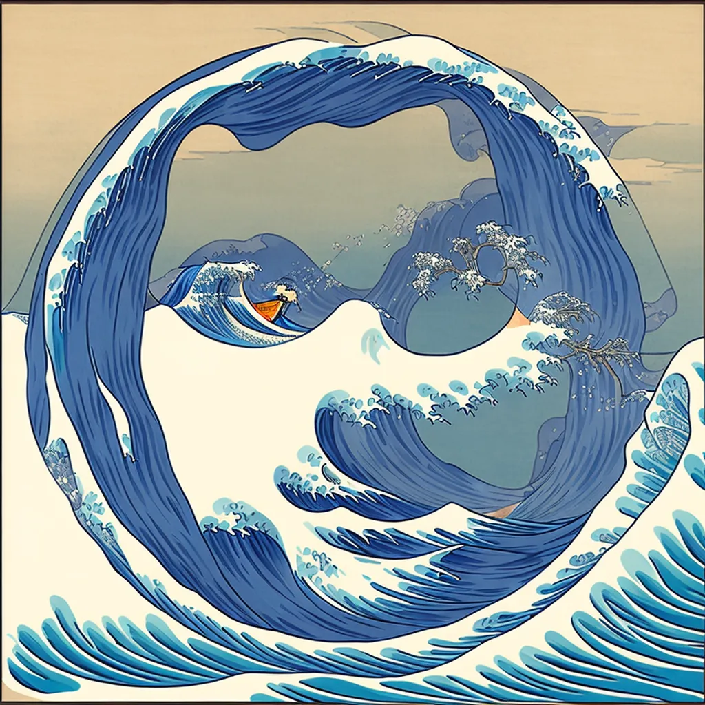 1831 - The Great Wave off Kanagawa - Hokusai